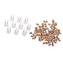 110pcs Animal Bees and Rabbits Sculptures Ornament Statue Garden Decor