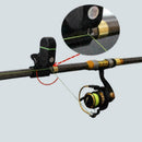 Black Electronic LED Light Fish Bite Sound Alarm Bell Fishing On Tackle Rod R6Y5