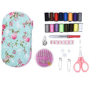 Portable Travel Sewing Kits Box Multicolor Needle Thread Pin Scissors Sewing sFT