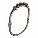 Shower Curtain Rings/Hooks Set Decorative Oil Rubbed Bronze Finish, Easy Gl P2F9