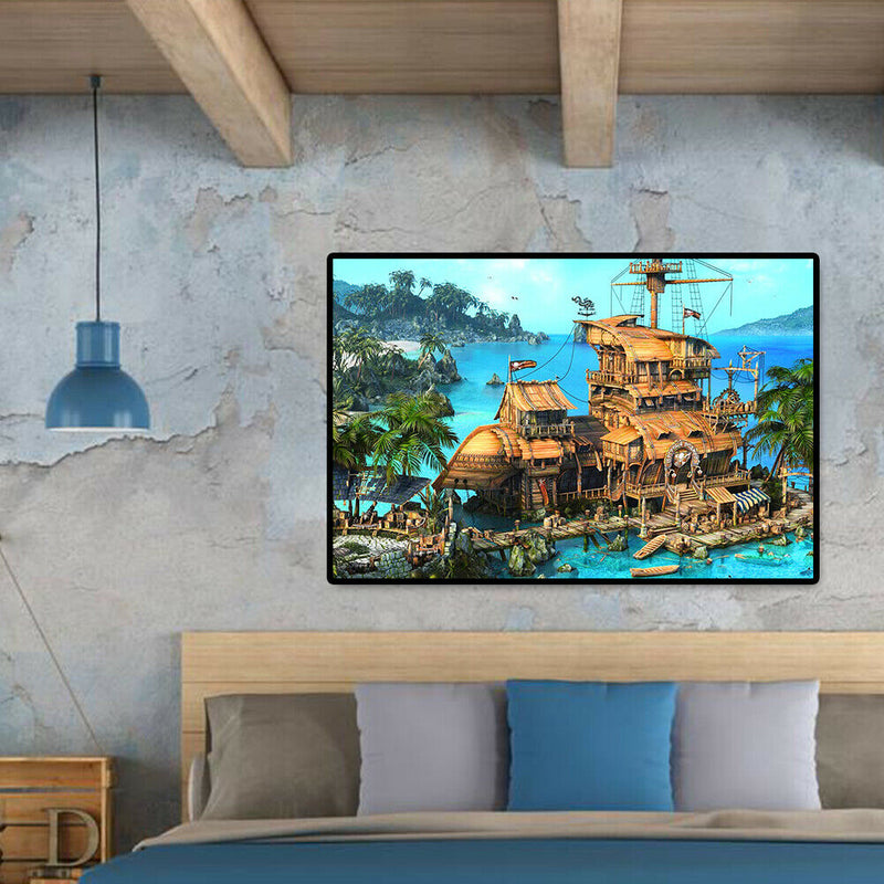 1000pcs DIY Pirate Home Jigsaw Puzzle Children Adults Assembling Picture