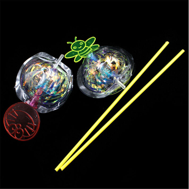 Rainbow Magic Stick Wand LED Bubble Flower Colorful Shining LigLJ Wand Stick M&O