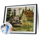 Painting By Numbers Kit DIY Automobile Hand Painted Canvas Oil Art Picture A