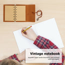 Retro Notebook String Loose-leaf Sketchbook Students Stationery (Green) A