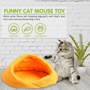 Warm Fleece Pet Sleeping Bag Nest Soft Kennel Cat Dog Bed House (Yellow S) A