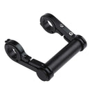 10cm Bicycle Light Holder Bike Handlebar Extender Lamp Phone Stand(Black)