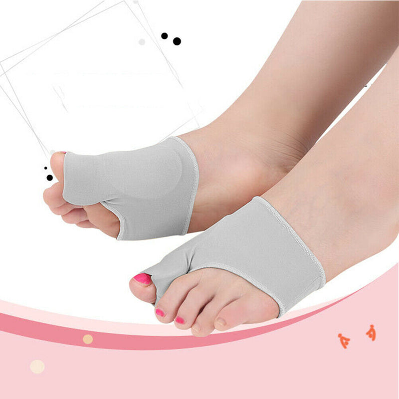 2pcs Bunion Protector Toe Straightener Hallux Valgus Corrector (S)(Grey)