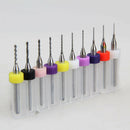 10pcs/set 0.3mm-1.2mm PCB Print Circuit Board Carbide Micro Drill Bits Tool