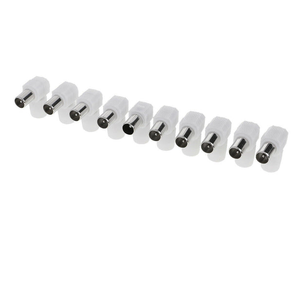 10pcs Right Angle 90 Degree RF Coaxial Coax TV Aerial Male Connector Plug