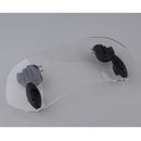 Adjustable ClipOn Windshield Extension Spoiler WindDeflector ForMotorcycle