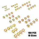 Spring Clips Accessories Kit Hoses Clamps Set Air Tube 100Pcs Portable