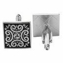 Retro Style Mens Shirt Cuff Links Cufflinks Ancient Flower Print Business W