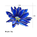Flower Brooch for Women Chrysanthemum Brooch Enamel Pin Jewelry Clothes Acc R4A9