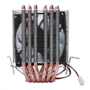 Lanshuo 6 Heat Pipe 3 Wire With Light Single Fan Cpu Fan Radiator Cooler He