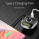 Car Bluetooth FM Transmitter MP3 Player Hands Free Audio Auto Accessories
