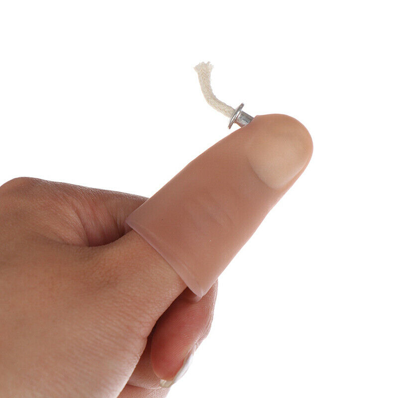 1Pc Magic tricks prop candle flame movement fire rubber finger thumb magME