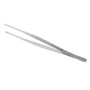 Stainless Steel Straight Tweezers, Serrated Tip Forcep, Laboratory, 300mm