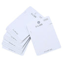 100pcs Plastic Self-Adhesive Necklace Earring Card Adapters Hanging Tab