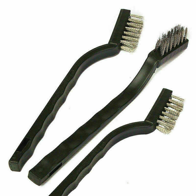 1Pc Steel Brush Small Cleaning Brushes Wire Rust Sparks Scrub 180mm H0O7 U J7C0