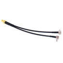 15cm SMA Female To 2 x TS9 Male Plug Y Splitter Combined Pigtail Cable RG1_