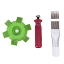 New Chic Heat Dissipating Fin Comb Cleaning A/C Condenser Coils Brush Conden Kw