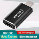 4K HDMI to USB 2.0 Video Video Capture Card for Recording Live Streaming A