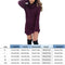 Women Turtleneck Cotton Long-Sleeves Bodycon Pure Color Dress (Wine Red M) A