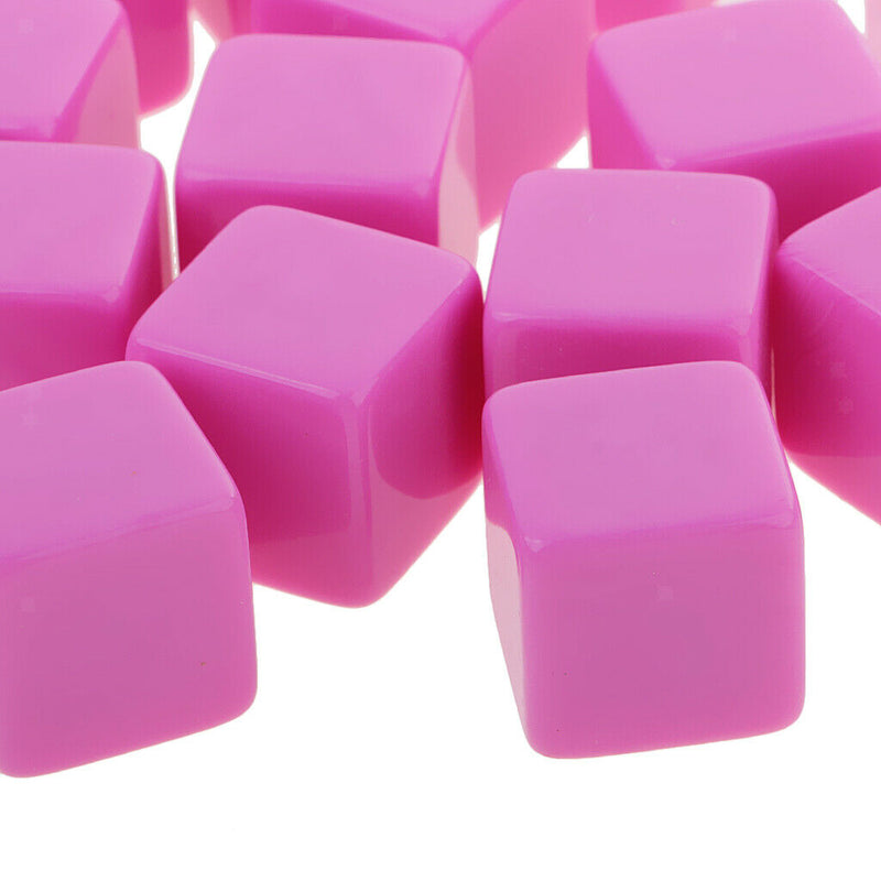 25 Pieces Square Edge Blank Dices D6 Six Sided 16mm/0.62'' for D&D RPG Party