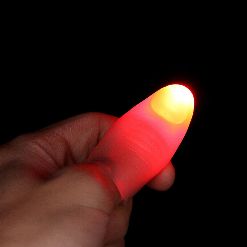 2pcs/set Thumbs Light Toys for Trick Props Fingers Halloween Toys Children Gi_