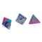 7x Acrylic Polyhedral Dice D4-D20 Digital Dies for  Props