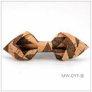 Cork Wood Bow Tie Wooden Bow Ties Men's Novelty Handmade Solid Bow tie For