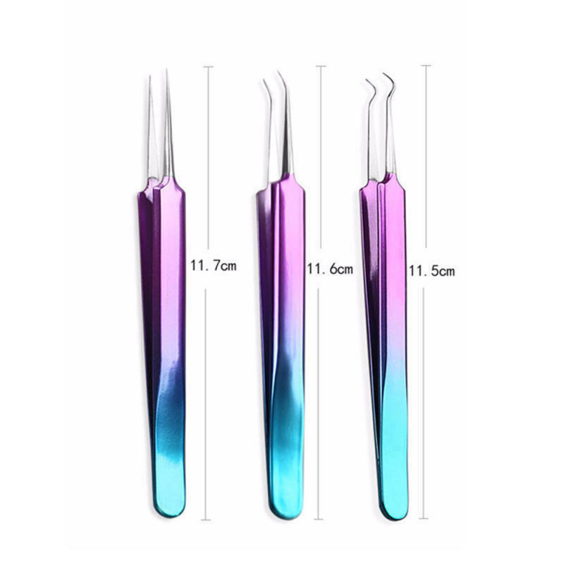 Stainless Steel Sharp Head Elbow Blackhead Forceps Pimples Remover Acne Fu VYC