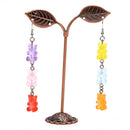 New Funny Colorful Cartoon Three Bear Animal Dangle Drop Earrings Jewelry G BX