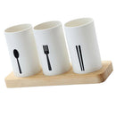 Kitchen Cutlery Holder Utensil Drainer Stand Sink Storage Organizer