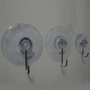 10 Windows Transparent Suction Cup Suction Cup Hook Clothes Jacket Metal Ho H1S6