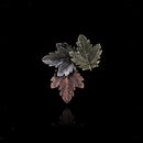 Classic Tricolor Maple Leaf Retro Brooch Pin Lapel Party Wedding Corsage