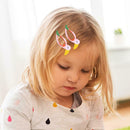 2pcs Kids Cute Colorful Fruit Hair Clip Snap Hairpin Hair Accessories (D) A