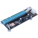 Right Interface PCIe PCI-E PCI Express Riser Card 1x to 16x USB 3.0 Data Ca J4Q1