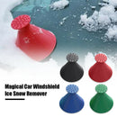 4pcs Magical Car Windshield Ice Scraper Cone Shape Snow Remover Funnel Tool
