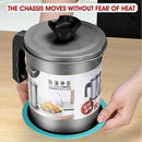 1.7L Stainless Oil Filter Pot Container Can Grease Dripping Strainer Separator