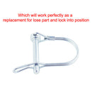 3x Wire Lock Pins 6mm Heavy Duty Safety Coupler Pin Shaft Locking Pto Hitch Pins