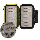Waterproof Fishing Lure Bait Box Portable Trout Flies Storage Case Containe K7N7