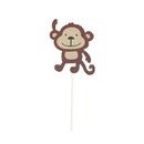 7pcs Baby Shower Wildlife Animal Cake Topper Party Monkey Lion Zebra Ca3c