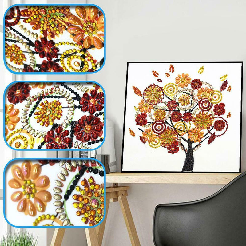 5D DIY Special Shaped Diamond Painting Tree Cross Stitch Mosaic Craft Kits