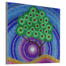 5D Diy Full Special Shaped Diamond Painting Scenic Green Tree Forest Crysta