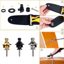 Replacement Metal Electric Acoustic Guitar Bass Strap Belt Locks Button Locking