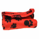 Cute Pet Dog Cat Blanket Paw Pattern Soft Fleece Mat Bed Cover G6M8