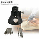 11Pcs Rotary Multi Drill Bits Horn Cover Cutting Guide HSS Router Set Attachment