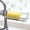 Adjustable Faucet Drainage Shelf Stainless Steel Kitchen Sundries Storage R F7K1