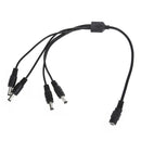 1 Socket to Plug 4 DC Splitter DC Power Cable DC Power Distribution 5.5 x 2.O2L3